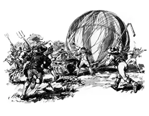 Pitchforks: MONTGOLFIER CARTOON