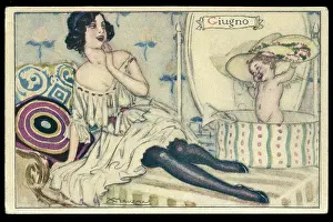 Hatbox: Month Postcard -- Giugno (June)