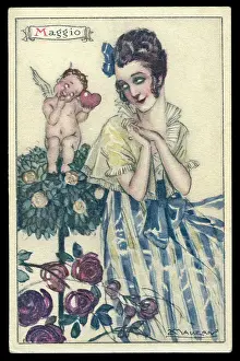 Maggio: Month Postcard -- Maggio (May)