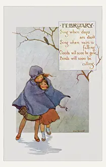 Sheltering: Months of the year. February