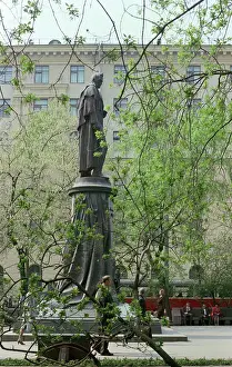 Prudy: Monument to Alexander Griboyedov in Moscow, 1983