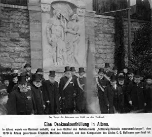 Civic: Monument dedication in Hamburg, 1909