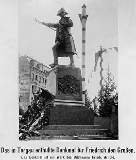 Revealed: The monument of Frederick the Great in Torgau, 1912