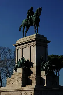 Allegorical: Monument of Giuseppe Garibaldi. Rome. Italy
