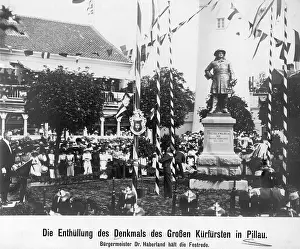 Elector: Monument to the Great Elector in Pillau, 1913