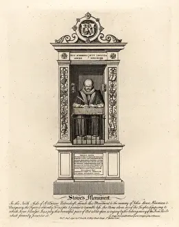 Clarendon: Monument of John Stowe, Historian and Antiquarian