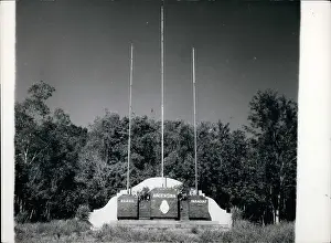 Frontiers: Monument marking frontiers of three countries