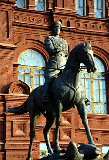 Klykov: Monument to Marshal Zhukov in Manege Square, 1997