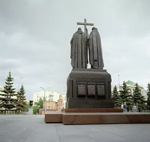 Contributing: Monument to Saints Cyril and Methodius in Moscow, 1992
