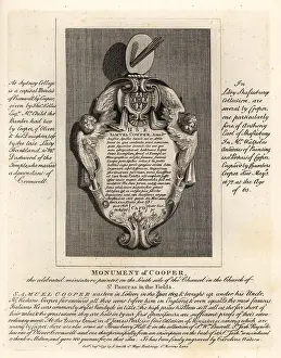 Antiquaries: Monument of Samuel Cooper in St. Pancras in the Fields