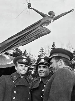 Explorers: Monument to space explorers in Moscow region