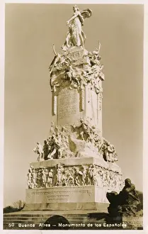 Monumento: Monument to the Spanish - Buenos Aires, Argentina