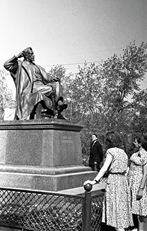 Erected: Monument to Vyacheslav Shyshkov in Bezhetsk