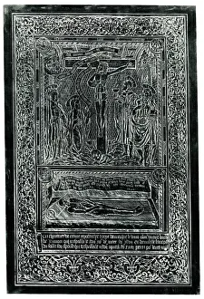 Brun: Monumental brass rubbing, Nicholas le Brun, Jeumont