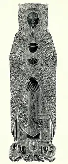 Bremen: Monumental brass rubbing, unknown priest, Bremen