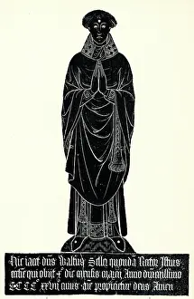 Rubbing: Monumental brass rubbing, Walter Seller, Iden, Sussex