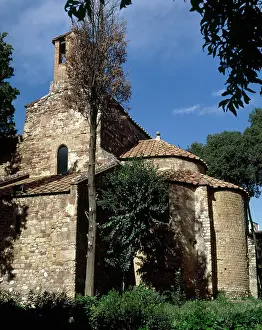 Valles: Monumental chuch complex of St. Pere. Terrassa, Catalonia
