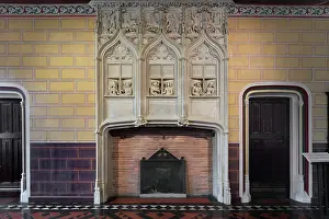 Mantel: Monumental fireplace, Palais Jacques Coeur, Bourges, France
