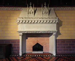 Crenelated: Monumental fireplace, Palais Jacques Coeur, Bourges, France