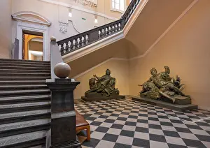 Blanchet: Monumental staircase, Musee des Beaux-Arts, Lyon, France