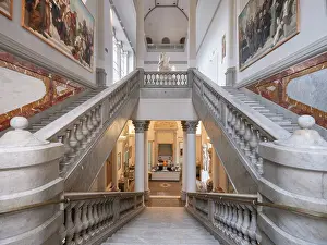 Banister: Monumental staircase, Musee des Beaux Arts, Nice, France