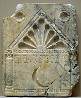 Luna: Moon Plate. 4th century AD. Marble plaque