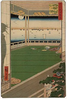 Barely: Moon Viewing Point, by Hiroshige