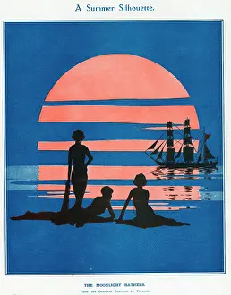 Moonlight: Moonlight Bathers by Pierrot