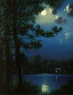 Streaking: Moonlight on Lake