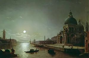 Pether: A Moonlit View of the Grand Canal, Venice