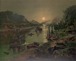 Moonrise: Moonrise on the Ohio