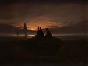 Rises: Moonrise by the Sea, by Caspar David Friedrich