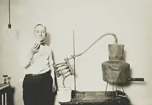 Bsloc1606: Moonshine still recently confiscated by the Internal