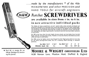 Ratchet: Moore & Wright Ratchet Screwdrivers & Micrometers