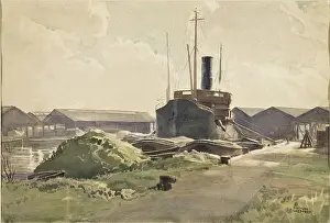 Warehouses: Moored ships