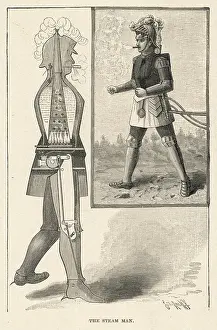 Robots: Moore's Steam Man'- circa 1890