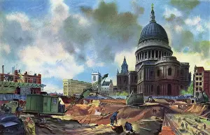 Moorgate: Moorgate stoneyard in 1961