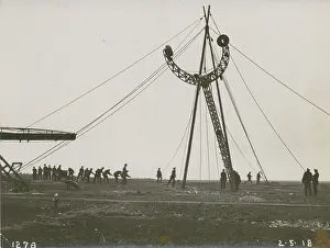 Barrow: Mooring experiment at the Naval Airship Station, Walney