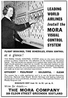 Schedules: MORA Visual Control System. Airline Schedules 1958
