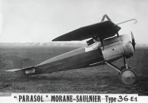 Morane: Morane-Soulnier Ms-36E1 Parasol Parked