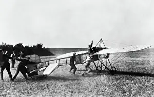 Morane Soulnier: Morane-Soulnier Type a Monoplane Reparing for Take-Off