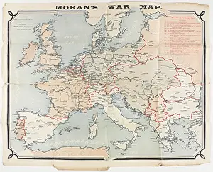 Expeditionary: Moran's War Map, coloured to show Britain and her Allies