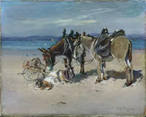Woodhouse: Morecambe Bay ' Donkeys on Beach