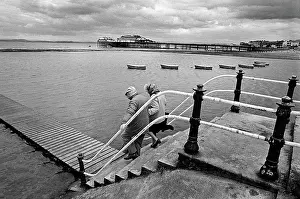 Pensioners: Morecambe prom and pier