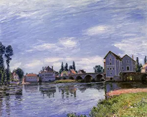 Shimmering: Moret Bridge, by Alfred Sisley