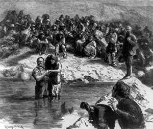 Baptize: Mormon Baptism of Native American Indian, 1882