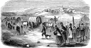 1853: Mormons (Latter-Day-Saints). Mormon exodus from
