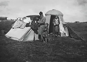 Bedding: Morning camping scene