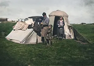 Bedding: Morning camping scene