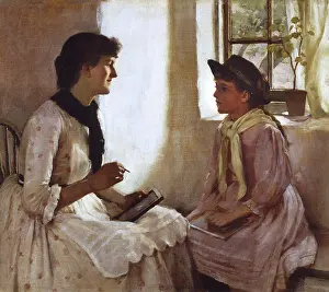 Garstin: The Morning Lesson, by Norman Garstin
